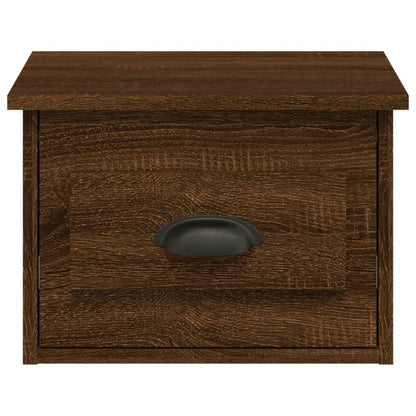 Nachtkastje Wandgemonteerd 41,5X36X28 Cm Bruin Eikenkleurig