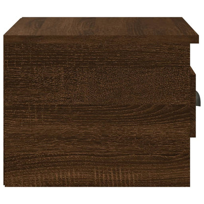 Nachtkastje Wandgemonteerd 41,5X36X28 Cm Bruin Eikenkleurig