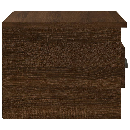 Nachtkastjes 2 St Wandgemonteerd 41,5X36X28 Cm Bruin Eikenkleur