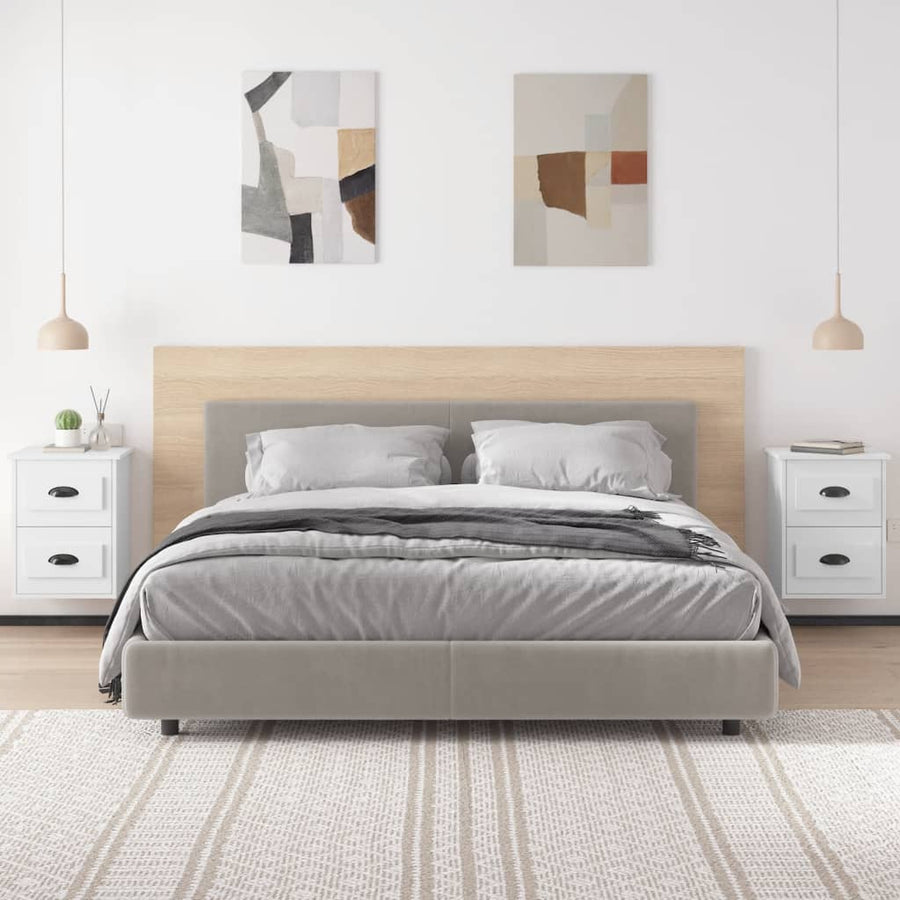 Nachtkastjes 2 St Wandgemonteerd 41,5X36X53 Cm Wit