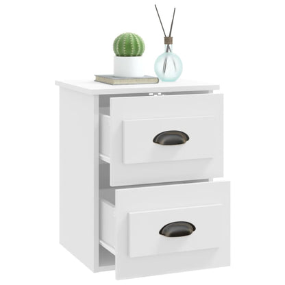 Nachtkastjes 2 St Wandgemonteerd 41,5X36X53 Cm Wit