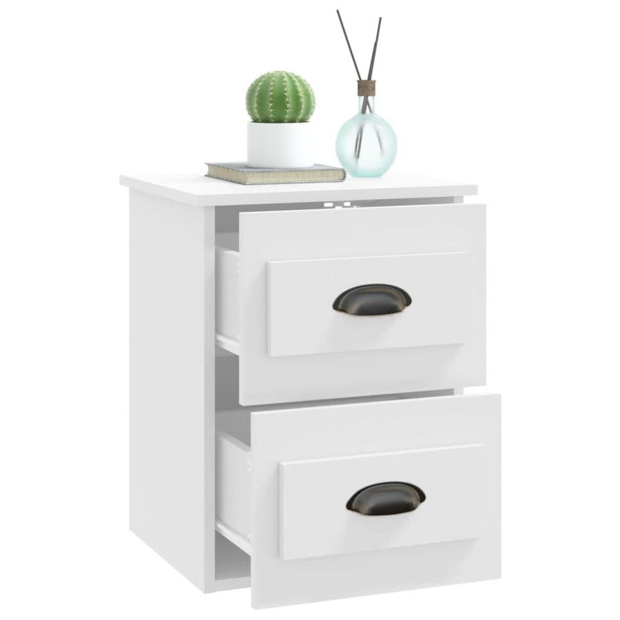 Nachtkastjes 2 St Wandgemonteerd 41,5X36X53 Cm Wit