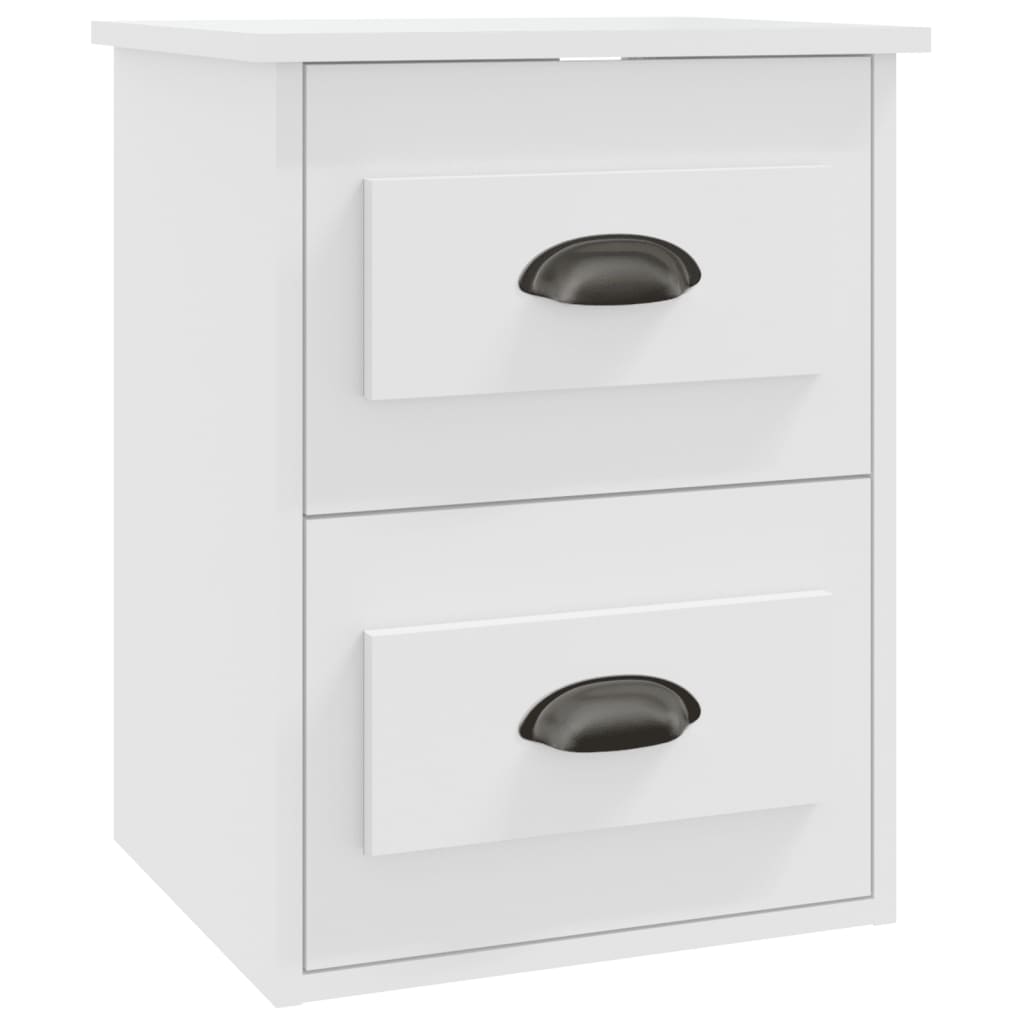 Nachtkastjes 2 St Wandgemonteerd 41,5X36X53 Cm Wit