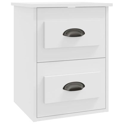 Nachtkastjes 2 St Wandgemonteerd 41,5X36X53 Cm Wit