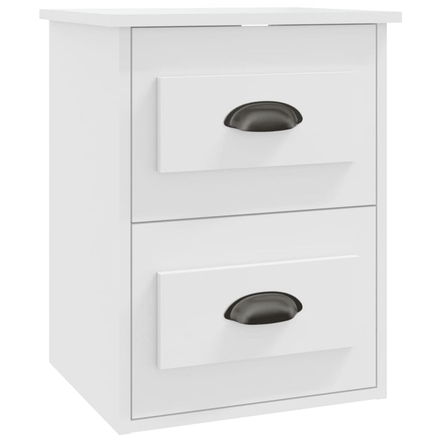 Nachtkastjes 2 St Wandgemonteerd 41,5X36X53 Cm Wit