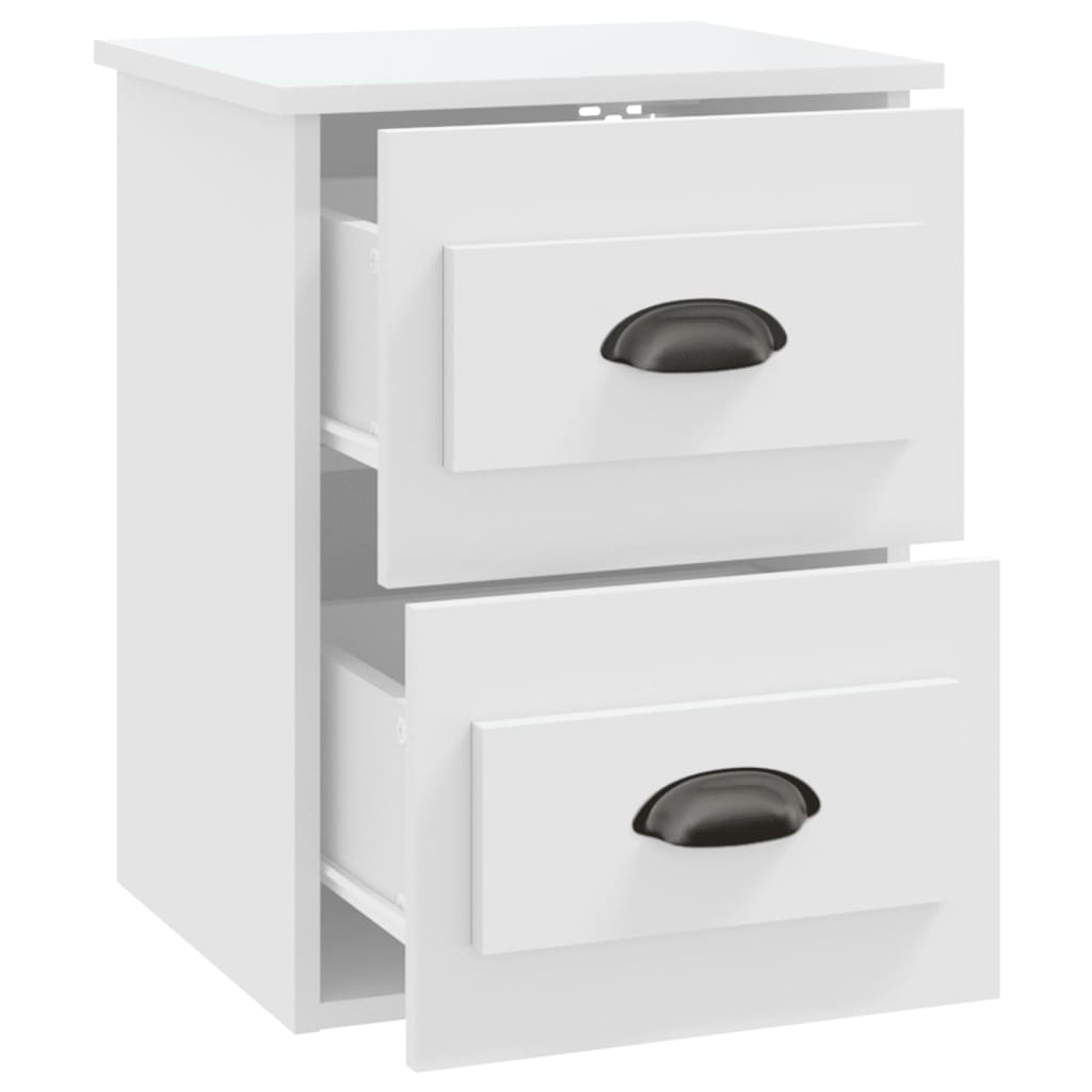 Nachtkastjes 2 St Wandgemonteerd 41,5X36X53 Cm Wit