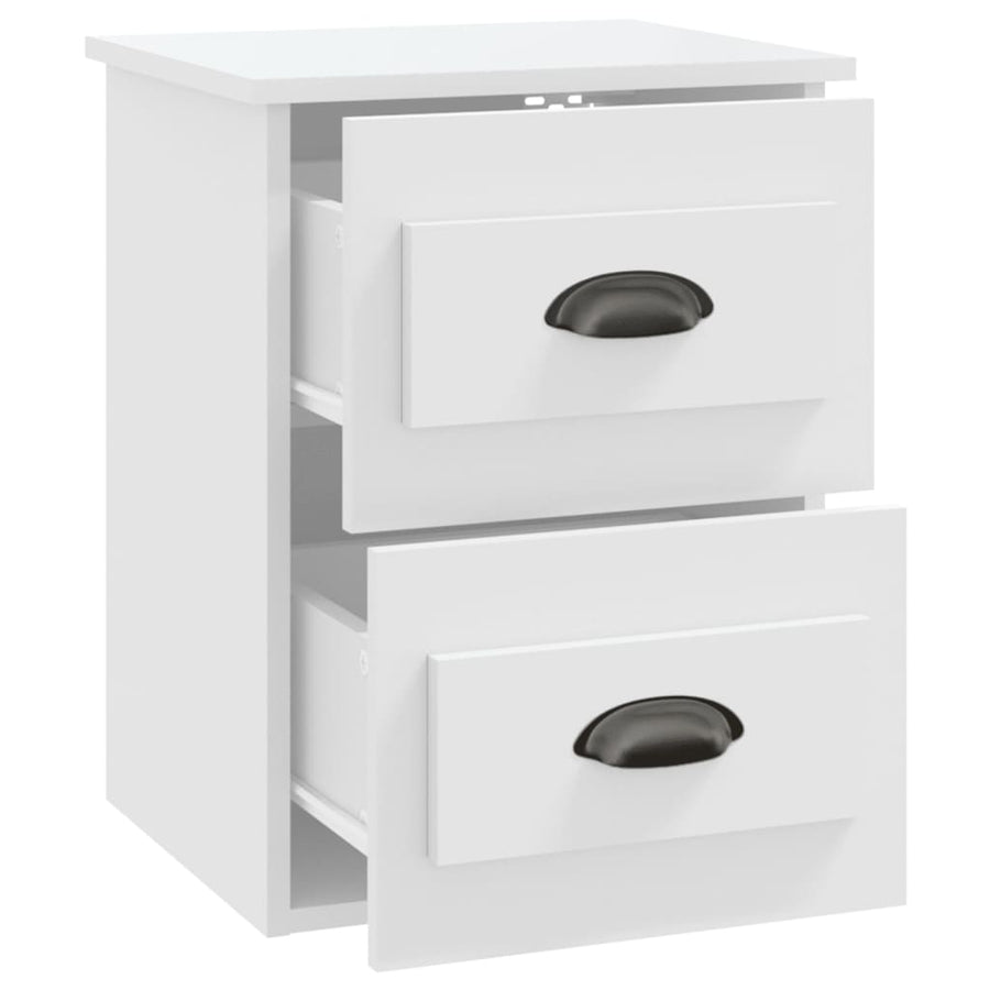 Nachtkastjes 2 St Wandgemonteerd 41,5X36X53 Cm Wit