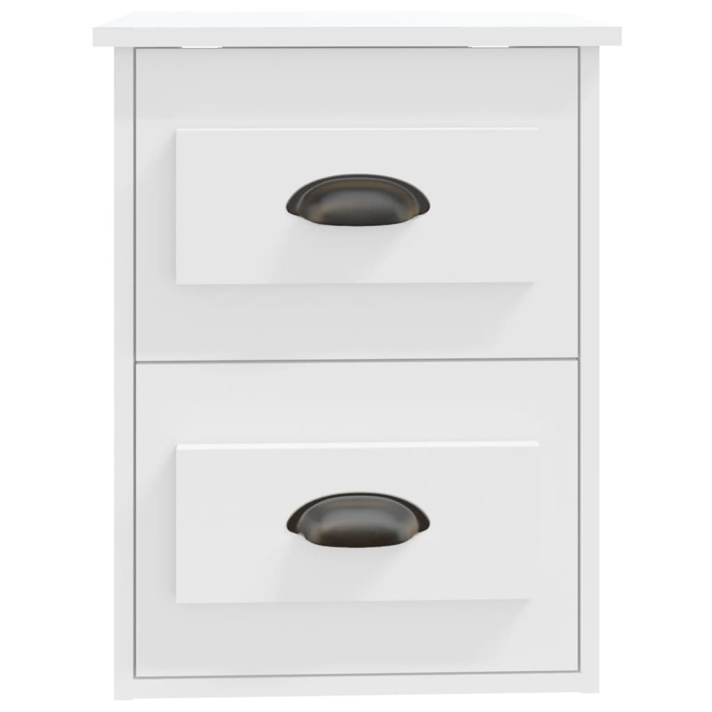 Nachtkastjes 2 St Wandgemonteerd 41,5X36X53 Cm Wit