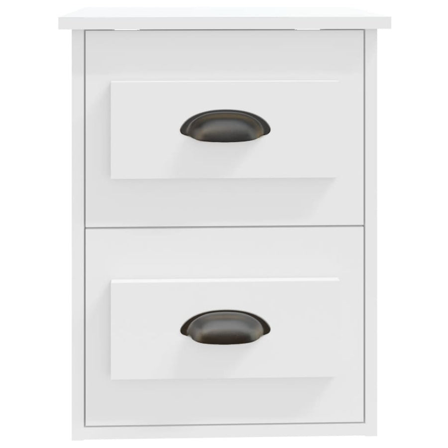 Nachtkastjes 2 St Wandgemonteerd 41,5X36X53 Cm Wit