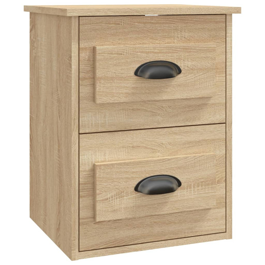 Nachtkastje Wandgemonteerd 41,5X36X53 Cm Sonoma Eikenkleurig