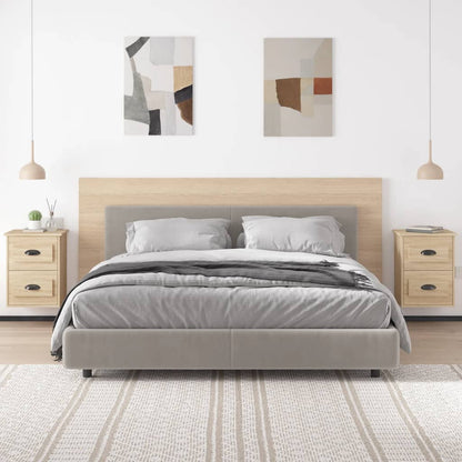 Nachtkastjes 2 St Wandgemonteerd 41,5X36X53 Cm Sonoma Eiken