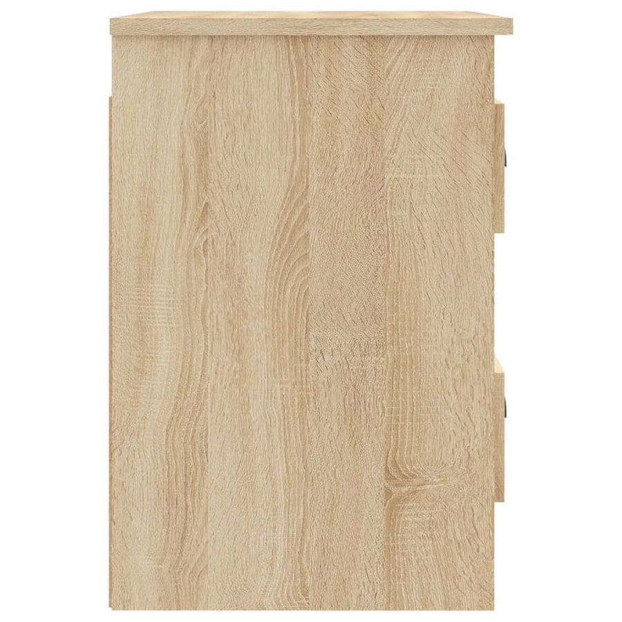 Nachtkastjes 2 St Wandgemonteerd 41,5X36X53 Cm Sonoma Eiken
