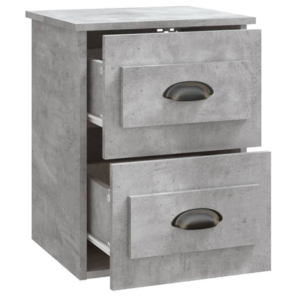 Nachtkastjes 2 St Wandgemonteerd 41,5X36X53 Cm Betongrijs