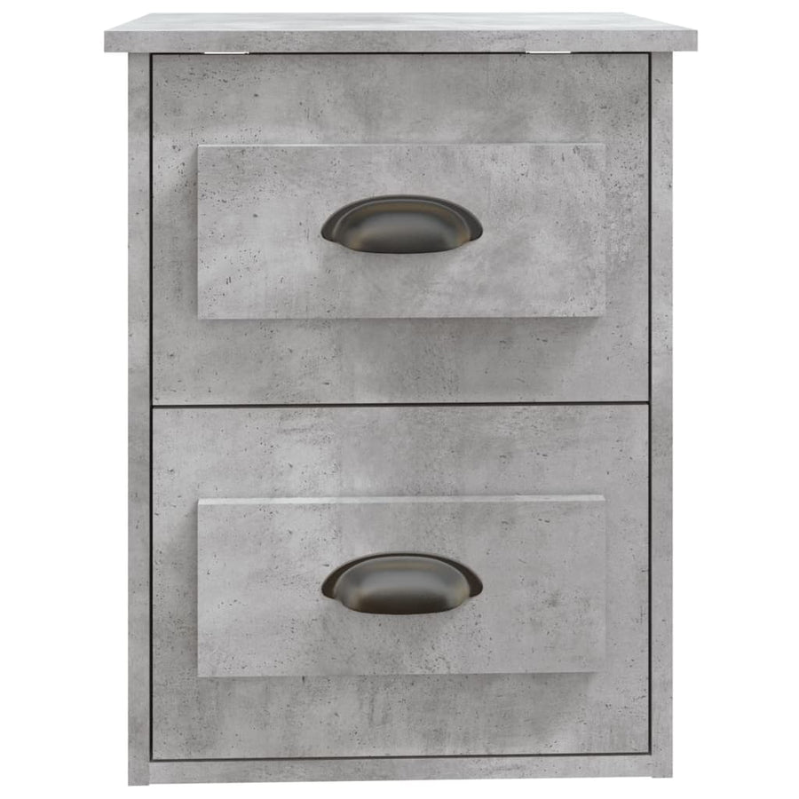 Nachtkastjes 2 St Wandgemonteerd 41,5X36X53 Cm Betongrijs