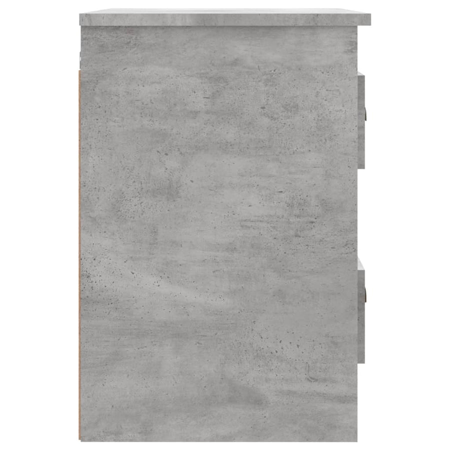 Nachtkastjes 2 St Wandgemonteerd 41,5X36X53 Cm Betongrijs