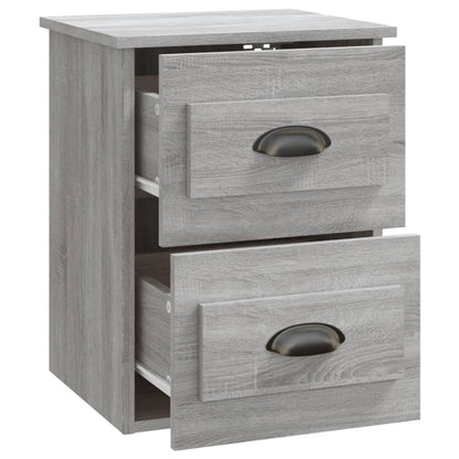 Nachtkastje Wandgemonteerd 41,5X36X53 Cm Grijs Sonoma Eiken