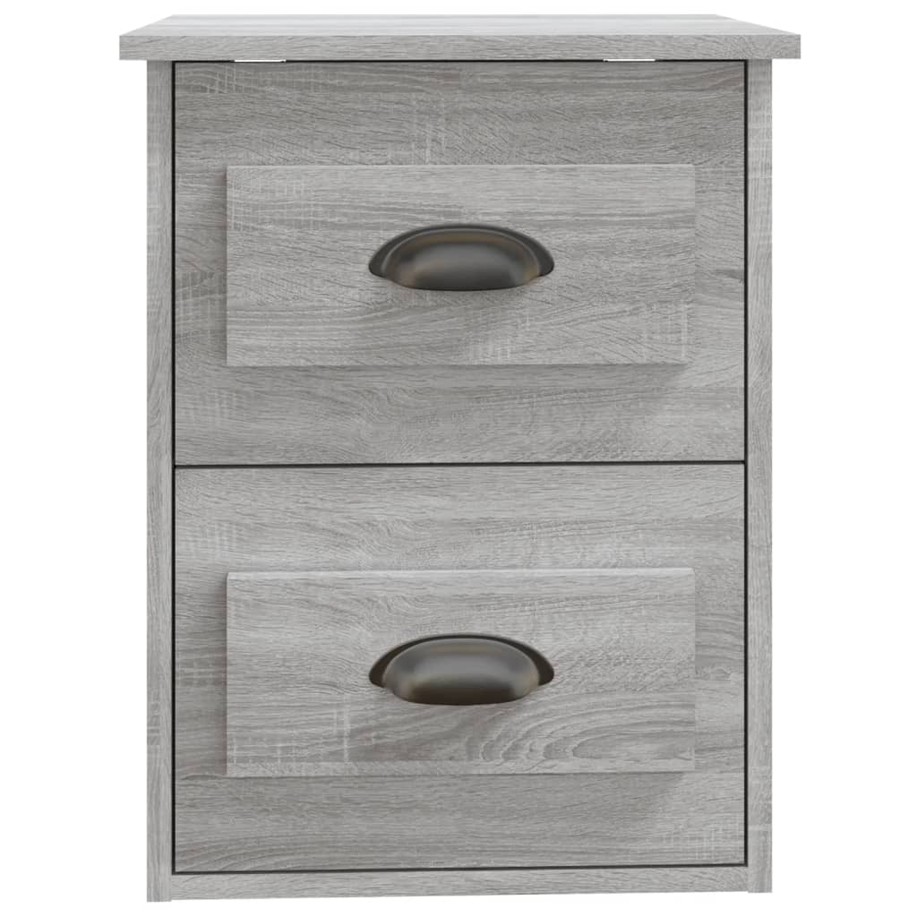 Nachtkastje Wandgemonteerd 41,5X36X53 Cm Grijs Sonoma Eiken