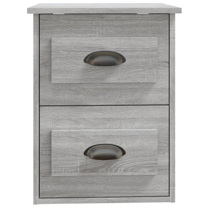 Nachtkastje Wandgemonteerd 41,5X36X53 Cm Grijs Sonoma Eiken