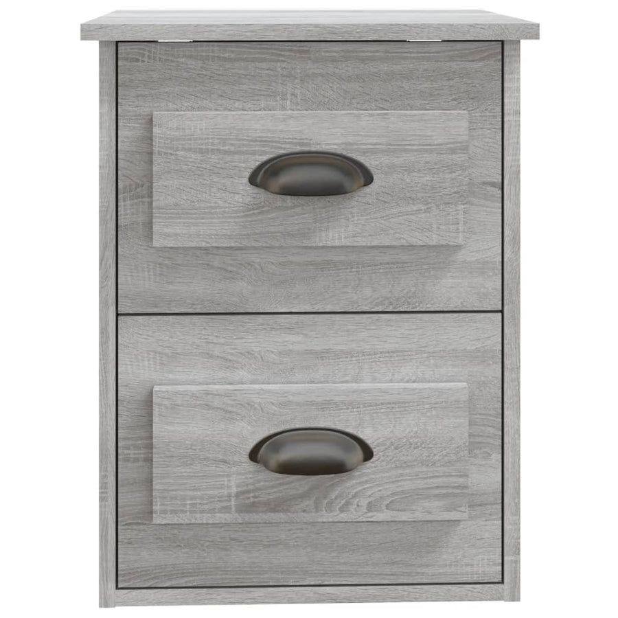 Nachtkastje Wandgemonteerd 41,5X36X53 Cm Grijs Sonoma Eiken