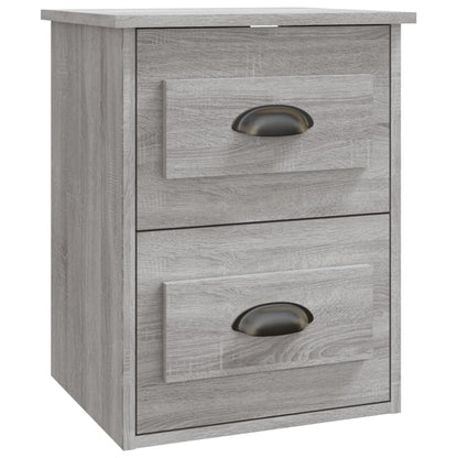Nachtkastjes 2 St Wandgemonteerd 41,5X36X53 Cm Grijs Sonoma
