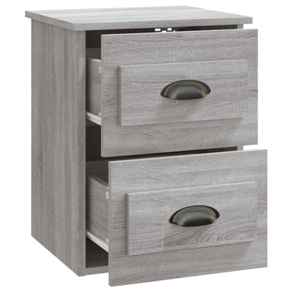 Nachtkastjes 2 St Wandgemonteerd 41,5X36X53 Cm Grijs Sonoma