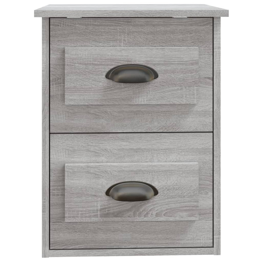 Nachtkastjes 2 St Wandgemonteerd 41,5X36X53 Cm Grijs Sonoma