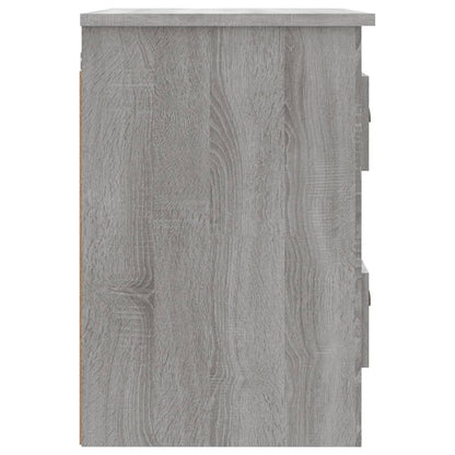 Nachtkastjes 2 St Wandgemonteerd 41,5X36X53 Cm Grijs Sonoma