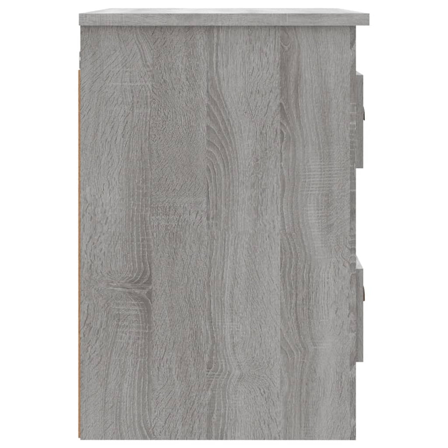 Nachtkastjes 2 St Wandgemonteerd 41,5X36X53 Cm Grijs Sonoma