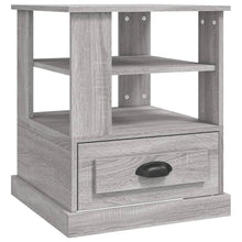 Bijzettafel 50X50X60 Cm Bewerkt Hout Grijs Sonoma Eikenkleurig