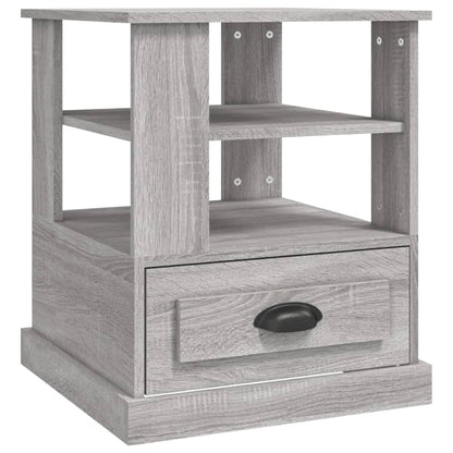 Bijzettafel 50X50X60 Cm Bewerkt Hout Grijs Sonoma Eikenkleurig