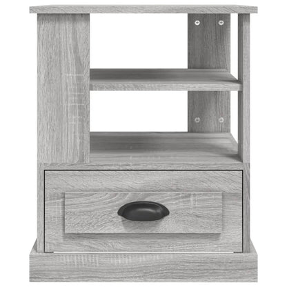 Bijzettafel 50X50X60 Cm Bewerkt Hout Grijs Sonoma Eikenkleurig