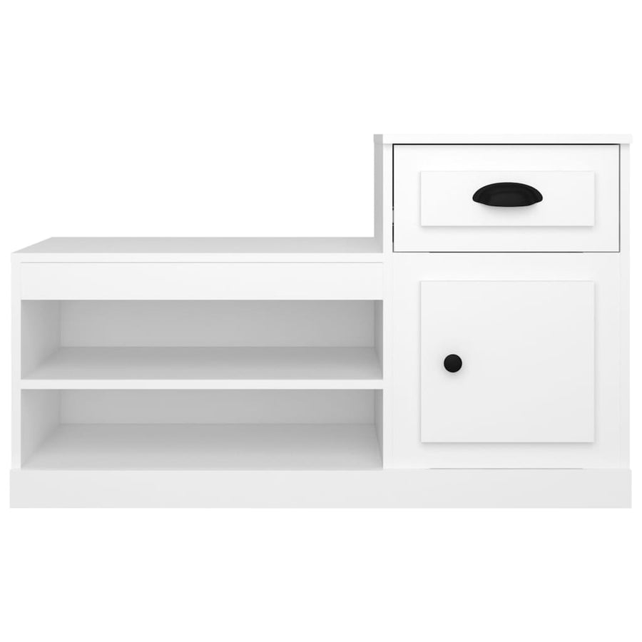 Schoenenkast 100X42X60 Cm Bewerkt Hout Wit
