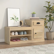 Schoenenkast 100x42x60 cm bewerkt hout sonoma eiken