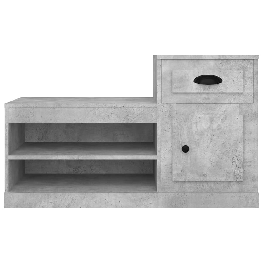 Schoenenkast 00X42X60 Cm Bewerkt Hout Betongrijs