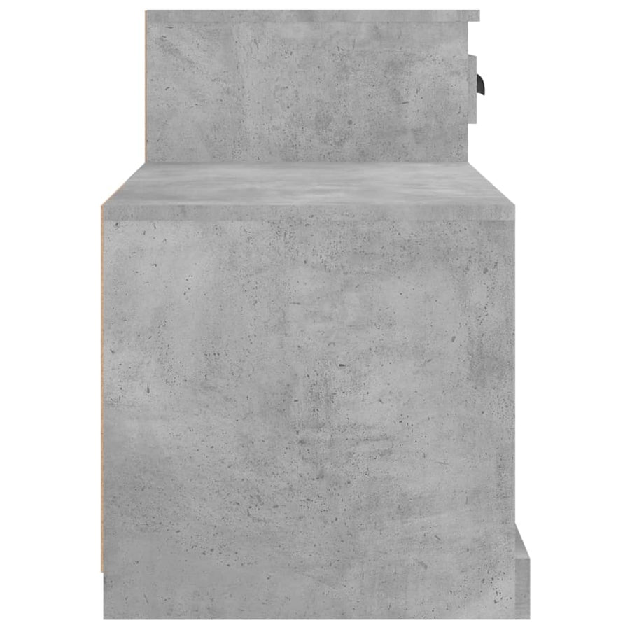 Schoenenkast 00X42X60 Cm Bewerkt Hout Betongrijs