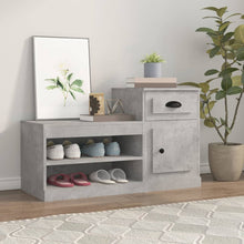 Schoenenkast 00X42X60 Cm Bewerkt Hout Betongrijs