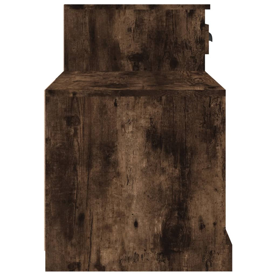 Schoenenkast 100X42X60 Cm Bewerkt Hout Gerookt Eikenkleurig