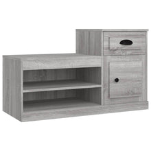 Schoenenkast 00X42X60 Cm Bewerkt Hout Eikenkleur Grijs sonoma