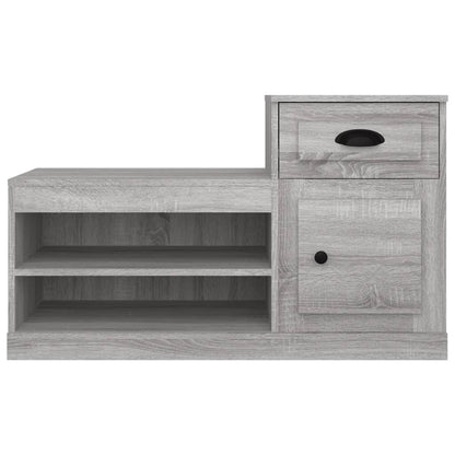 Schoenenkast 00X42X60 Cm Bewerkt Hout Eikenkleur Grijs sonoma