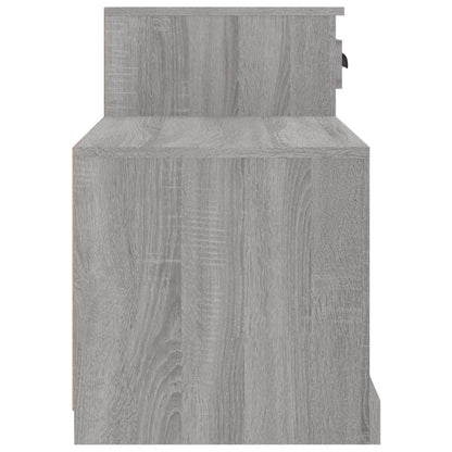 Schoenenkast 00X42X60 Cm Bewerkt Hout Eikenkleur Grijs sonoma