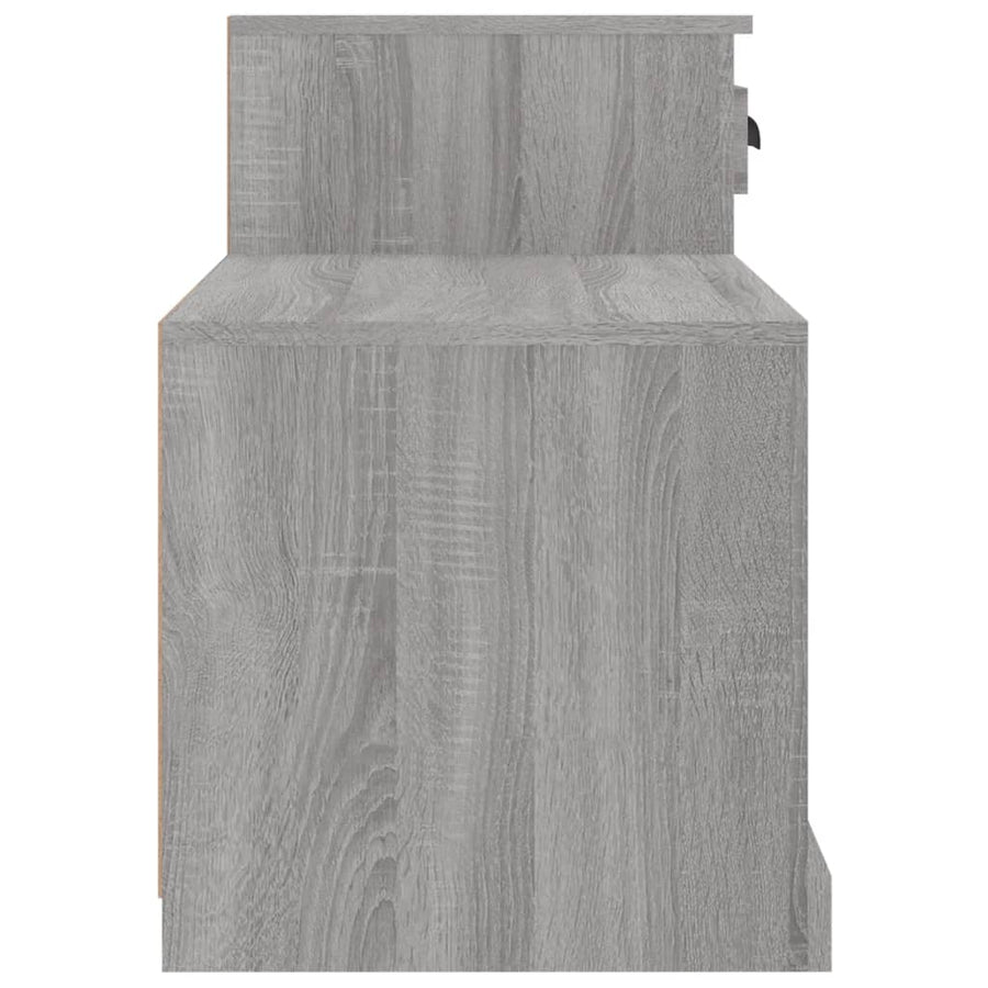 Schoenenkast 00X42X60 Cm Bewerkt Hout Eikenkleur Grijs sonoma
