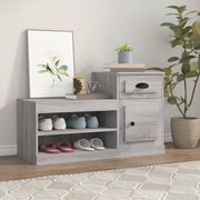 Schoenenkast 100x42x60 cm bewerkt hout grijs sonoma