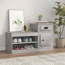 Schoenenkast 00X42X60 Cm Bewerkt Hout Eikenkleur Grijs sonoma