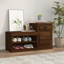Schoenenkast 100X42X60 Cm Bewerkt Hout Bruin Eikenkleur