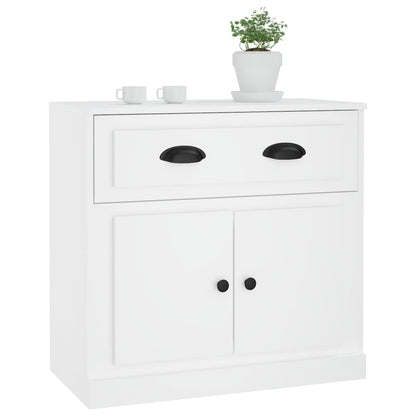Dressoir 70X35,5X67,5 Cm Bewerkt Hout Wit