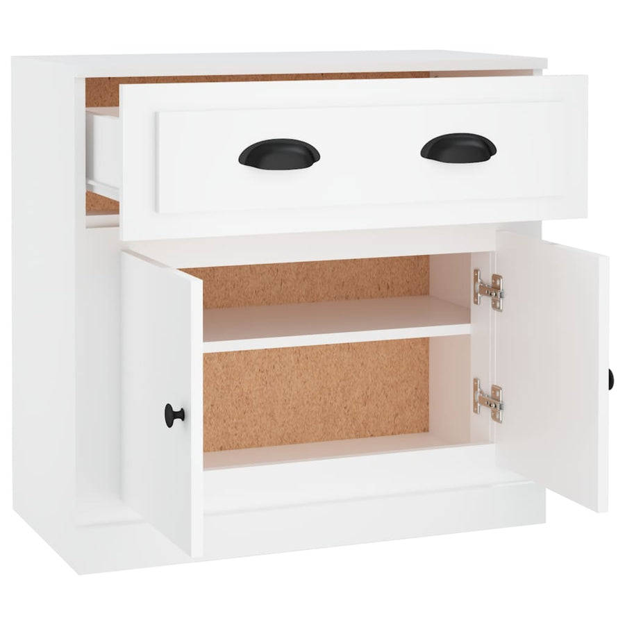 Dressoir 70X35,5X67,5 Cm Bewerkt Hout Wit