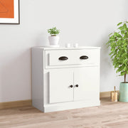 Dressoir 70x35x67,5 cm bewerkt hout wit