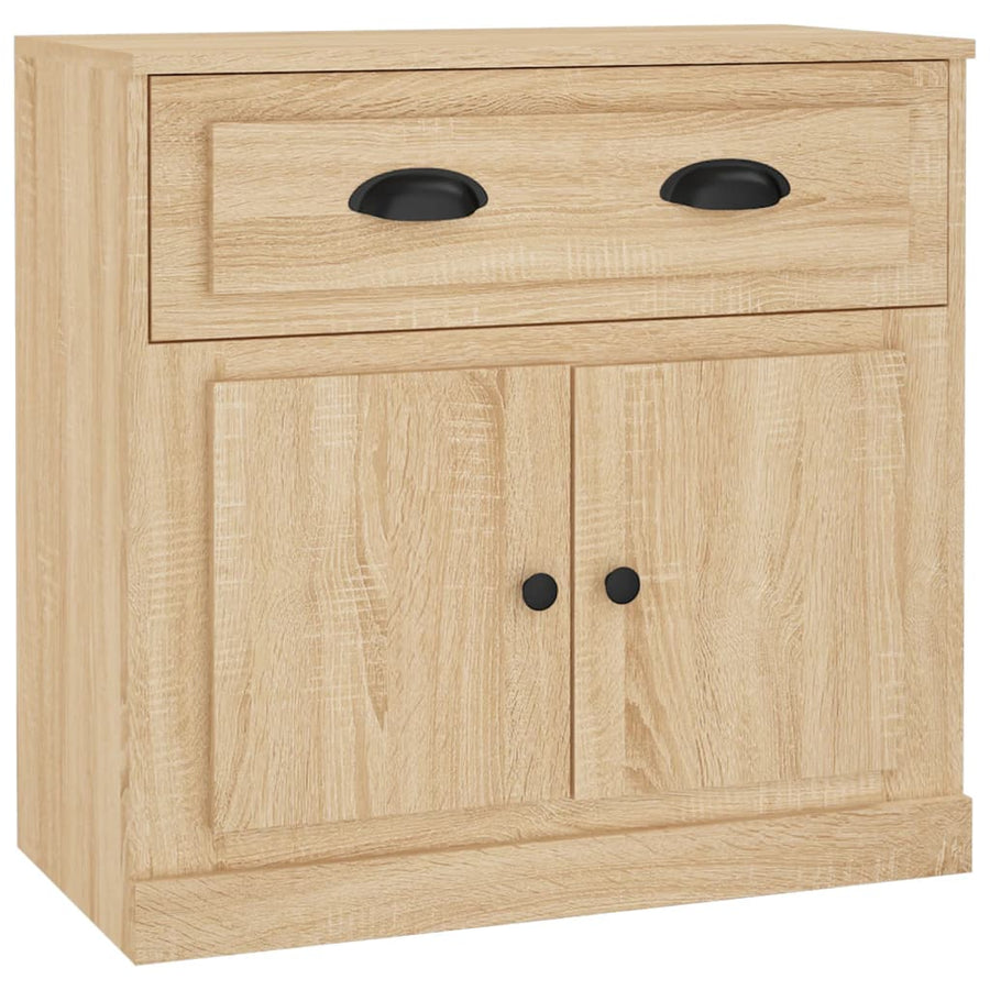 Dressoir 70X35,5X67,5 Cm Bewerkt Hout Kleurig Sonoma eiken