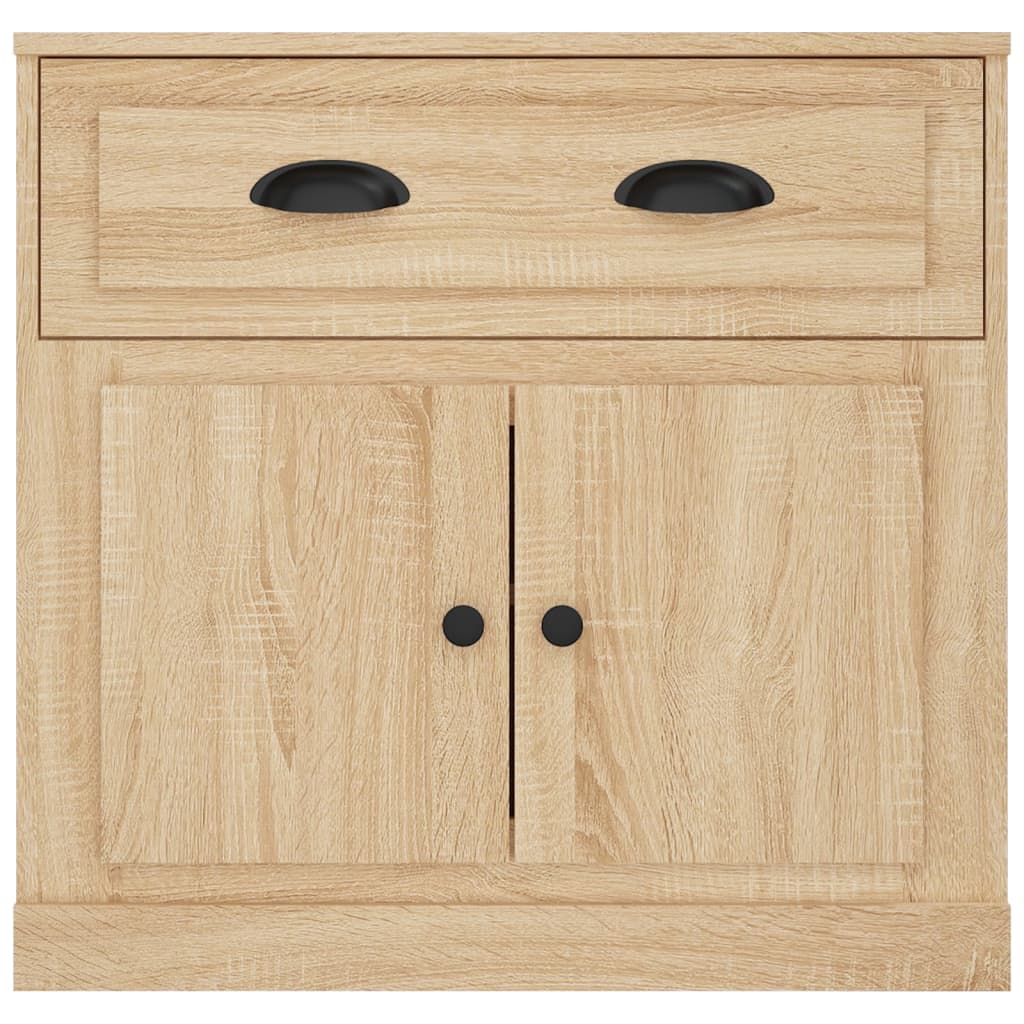 Dressoir 70X35,5X67,5 Cm Bewerkt Hout Kleurig Sonoma eiken