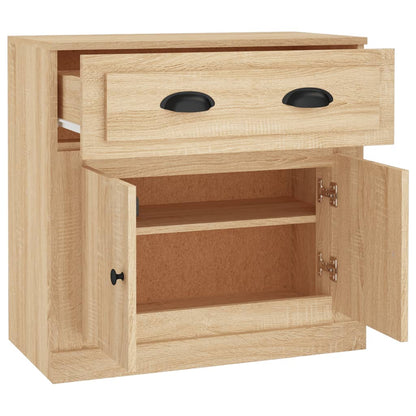 Dressoir 70X35,5X67,5 Cm Bewerkt Hout Kleurig Sonoma eiken
